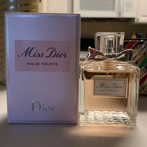 Gently used 3.4 fl oz of Miss Dior Eau de Toilette